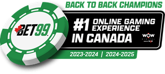 BET99 – Back to Back Champions, #1 Online Gaming Experience in Canada 2023-2024 and 2024-2025